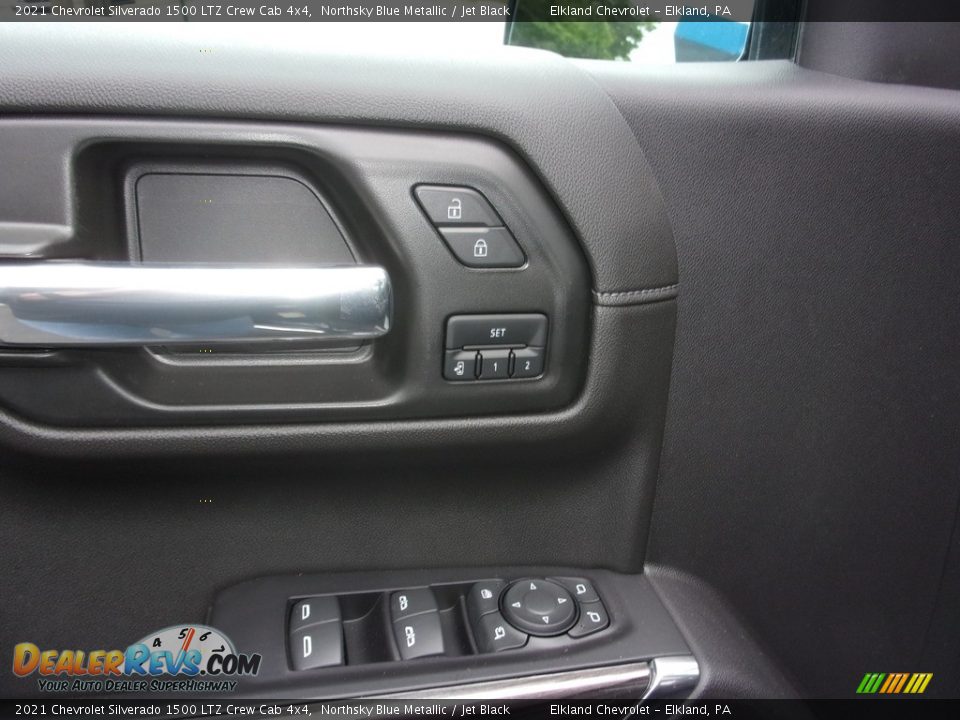 2021 Chevrolet Silverado 1500 LTZ Crew Cab 4x4 Northsky Blue Metallic / Jet Black Photo #23