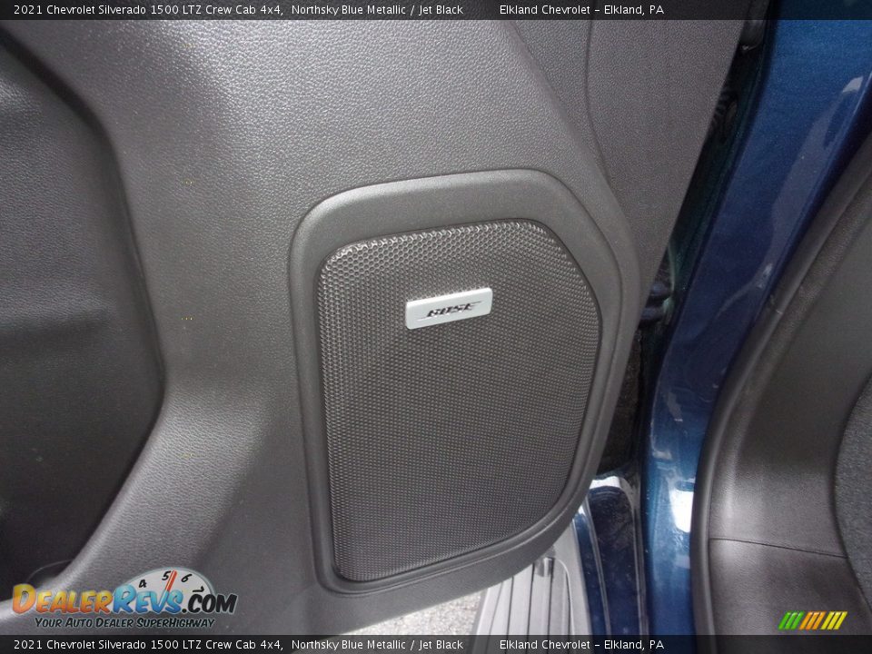 2021 Chevrolet Silverado 1500 LTZ Crew Cab 4x4 Northsky Blue Metallic / Jet Black Photo #24