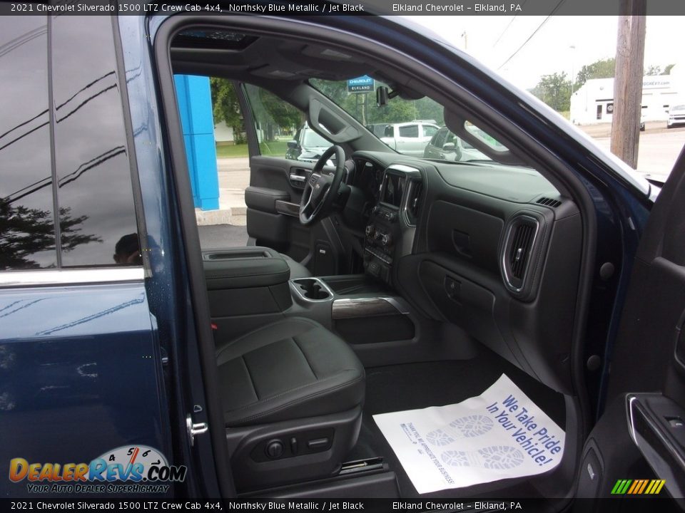2021 Chevrolet Silverado 1500 LTZ Crew Cab 4x4 Northsky Blue Metallic / Jet Black Photo #25