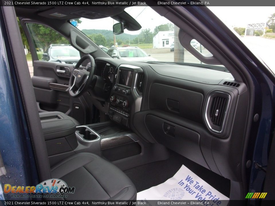 2021 Chevrolet Silverado 1500 LTZ Crew Cab 4x4 Northsky Blue Metallic / Jet Black Photo #26