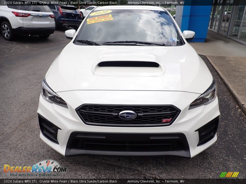 2020 Subaru WRX STI Crystal White Pearl / Black Ultra Suede/Carbon Black Photo #7