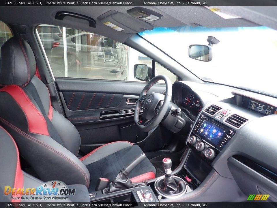 2020 Subaru WRX STI Crystal White Pearl / Black Ultra Suede/Carbon Black Photo #10