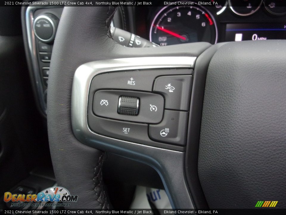 2021 Chevrolet Silverado 1500 LTZ Crew Cab 4x4 Northsky Blue Metallic / Jet Black Photo #33