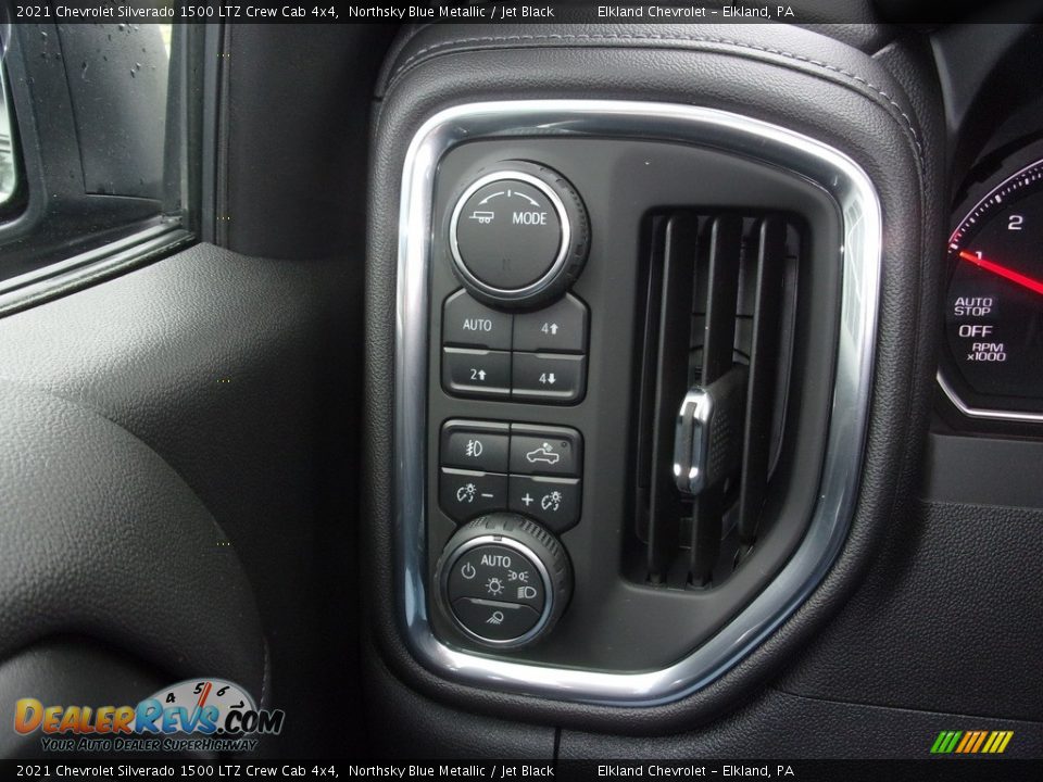 2021 Chevrolet Silverado 1500 LTZ Crew Cab 4x4 Northsky Blue Metallic / Jet Black Photo #34