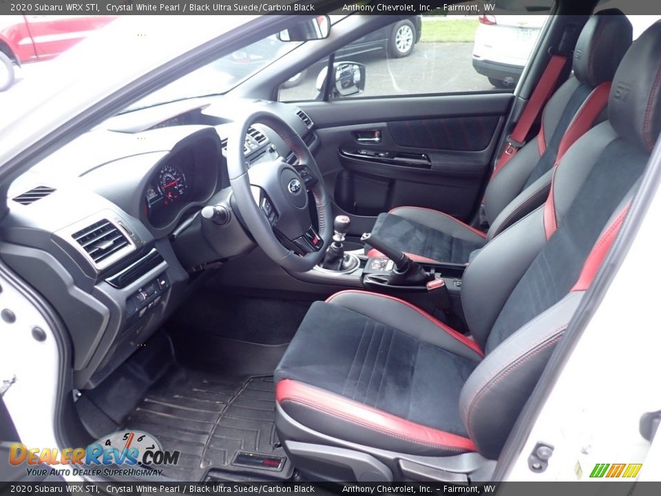 2020 Subaru WRX STI Crystal White Pearl / Black Ultra Suede/Carbon Black Photo #12