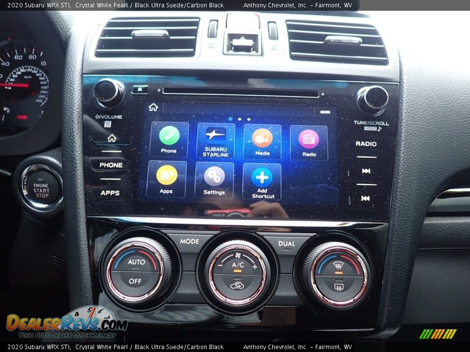 2020 Subaru WRX STI Crystal White Pearl / Black Ultra Suede/Carbon Black Photo #16