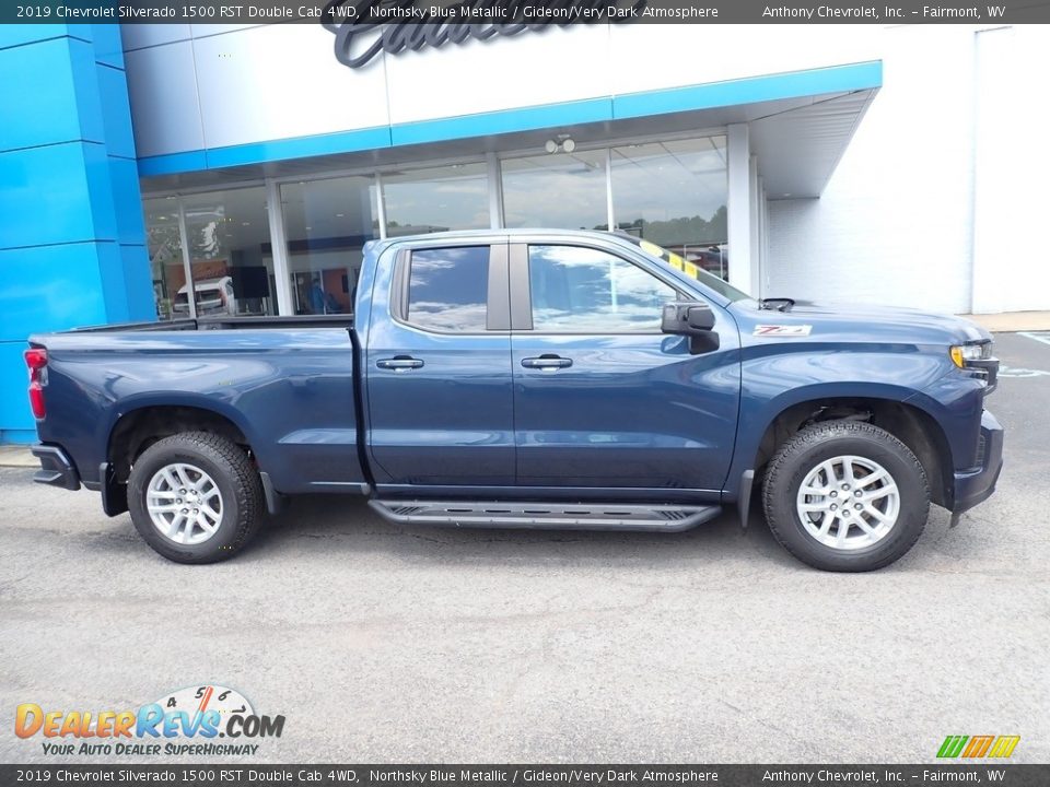 2019 Chevrolet Silverado 1500 RST Double Cab 4WD Northsky Blue Metallic / Gideon/Very Dark Atmosphere Photo #2