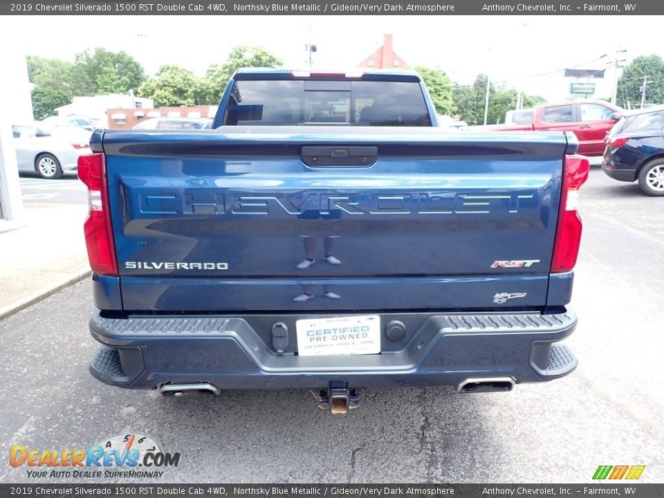 2019 Chevrolet Silverado 1500 RST Double Cab 4WD Northsky Blue Metallic / Gideon/Very Dark Atmosphere Photo #4