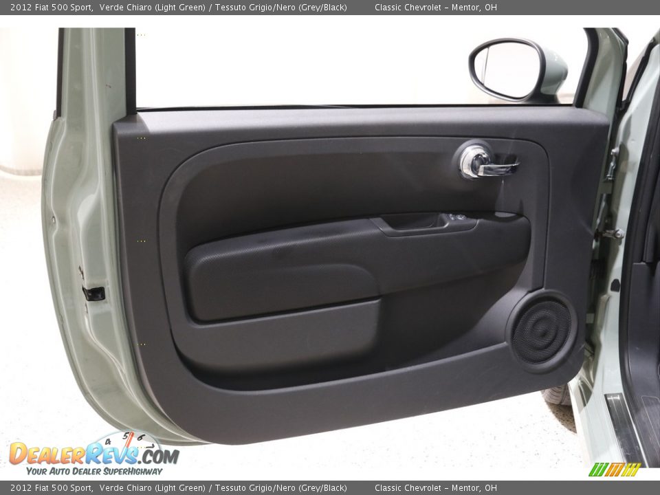 2012 Fiat 500 Sport Verde Chiaro (Light Green) / Tessuto Grigio/Nero (Grey/Black) Photo #4