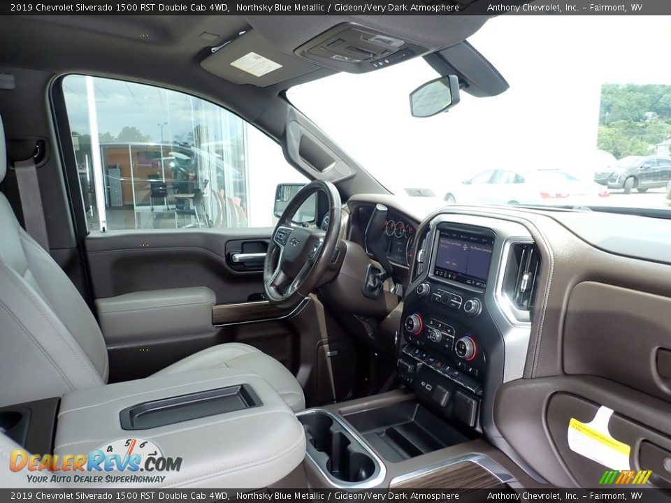 2019 Chevrolet Silverado 1500 RST Double Cab 4WD Northsky Blue Metallic / Gideon/Very Dark Atmosphere Photo #10