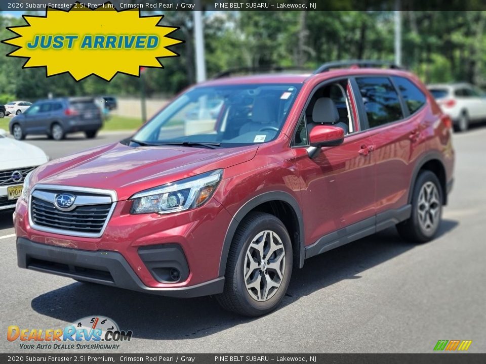 2020 Subaru Forester 2.5i Premium Crimson Red Pearl / Gray Photo #1