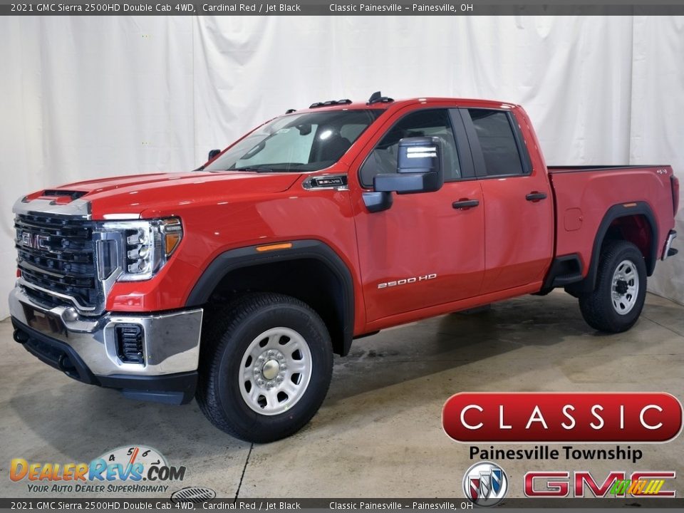 2021 GMC Sierra 2500HD Double Cab 4WD Cardinal Red / Jet Black Photo #1