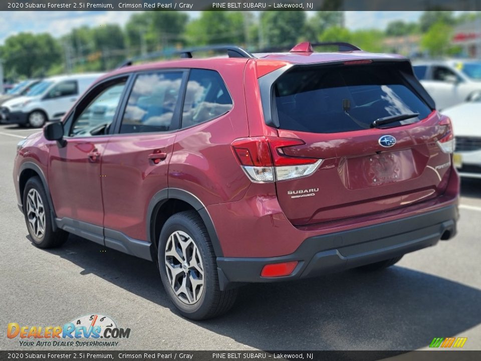 2020 Subaru Forester 2.5i Premium Crimson Red Pearl / Gray Photo #5