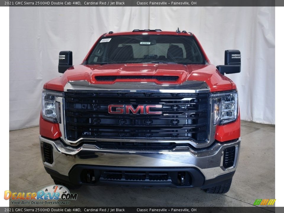 2021 GMC Sierra 2500HD Double Cab 4WD Cardinal Red / Jet Black Photo #4