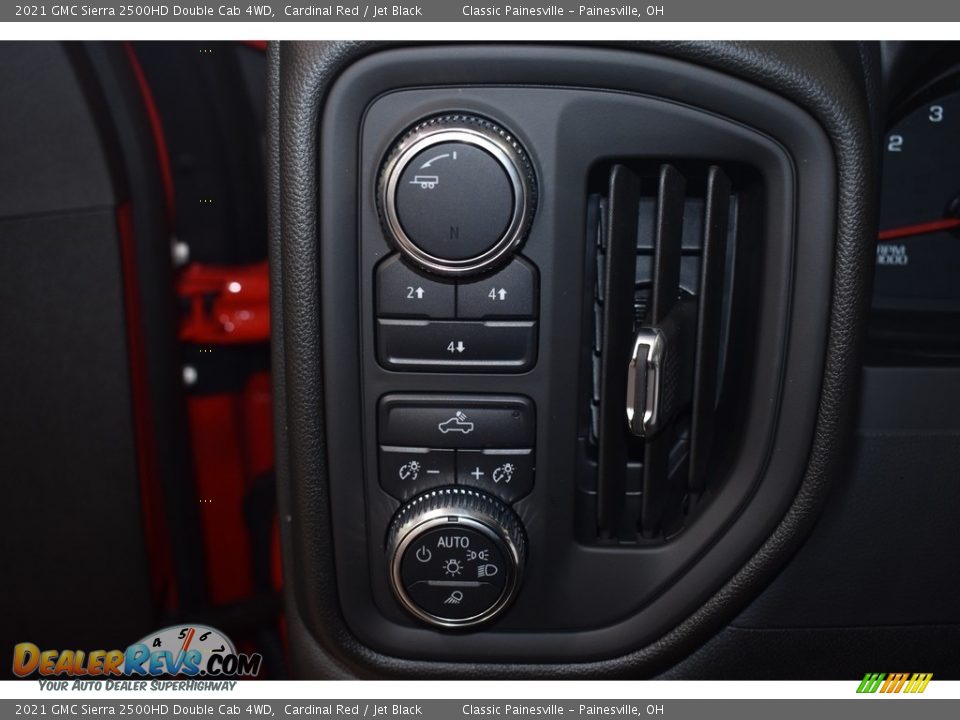 2021 GMC Sierra 2500HD Double Cab 4WD Cardinal Red / Jet Black Photo #9