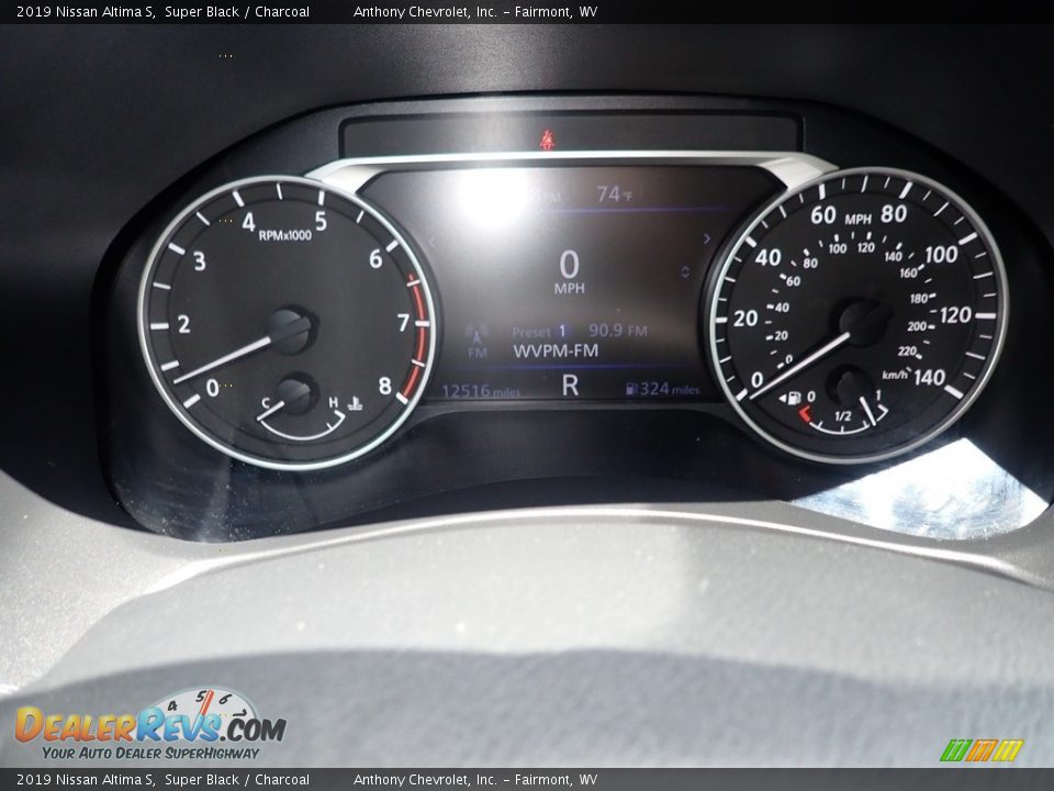 2019 Nissan Altima S Super Black / Charcoal Photo #17