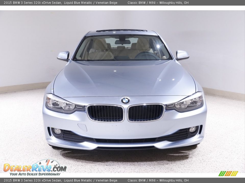 2015 BMW 3 Series 320i xDrive Sedan Liquid Blue Metallic / Venetian Beige Photo #2