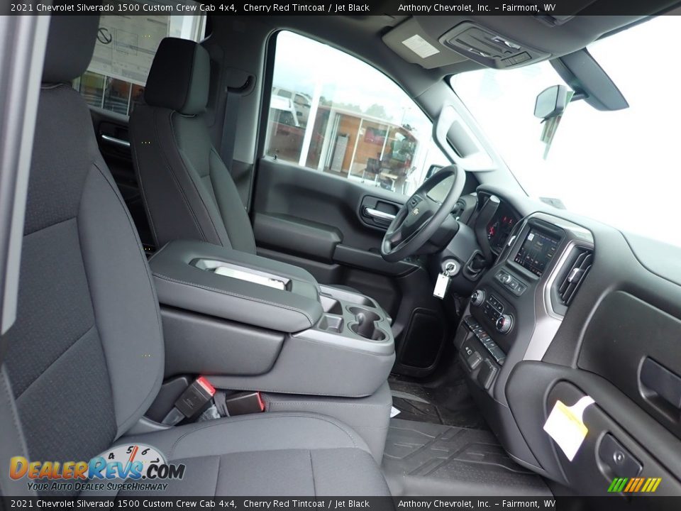 2021 Chevrolet Silverado 1500 Custom Crew Cab 4x4 Cherry Red Tintcoat / Jet Black Photo #9