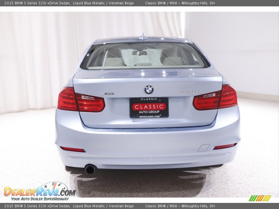 2015 BMW 3 Series 320i xDrive Sedan Liquid Blue Metallic / Venetian Beige Photo #19