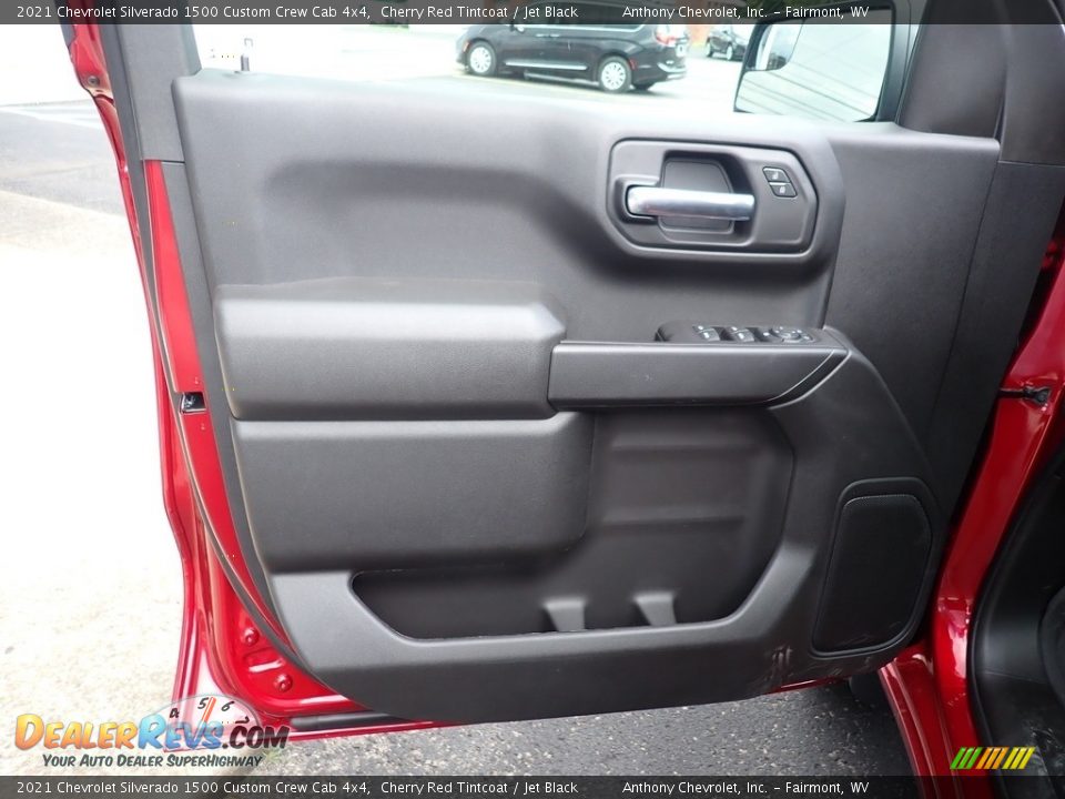 2021 Chevrolet Silverado 1500 Custom Crew Cab 4x4 Cherry Red Tintcoat / Jet Black Photo #13