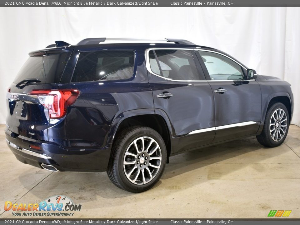 2021 GMC Acadia Denali AWD Midnight Blue Metallic / Dark Galvanized/Light Shale Photo #2