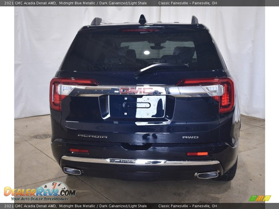 2021 GMC Acadia Denali AWD Midnight Blue Metallic / Dark Galvanized/Light Shale Photo #3