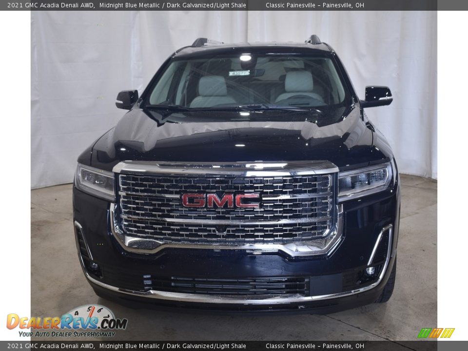 2021 GMC Acadia Denali AWD Midnight Blue Metallic / Dark Galvanized/Light Shale Photo #4