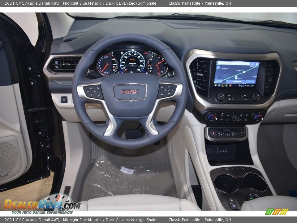 2021 GMC Acadia Denali AWD Midnight Blue Metallic / Dark Galvanized/Light Shale Photo #11