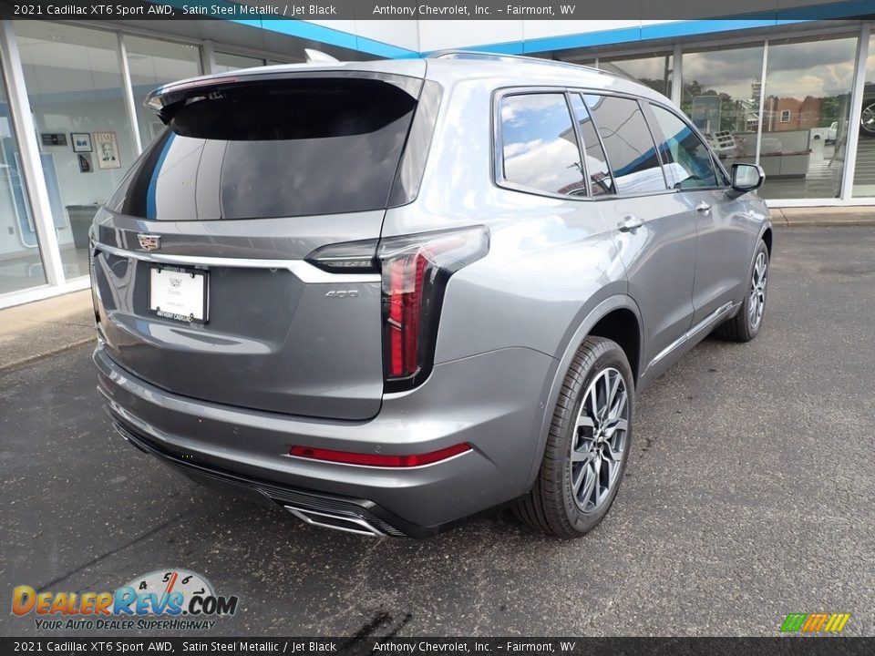 2021 Cadillac XT6 Sport AWD Satin Steel Metallic / Jet Black Photo #3