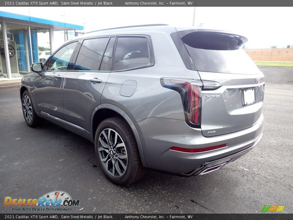 2021 Cadillac XT6 Sport AWD Satin Steel Metallic / Jet Black Photo #5