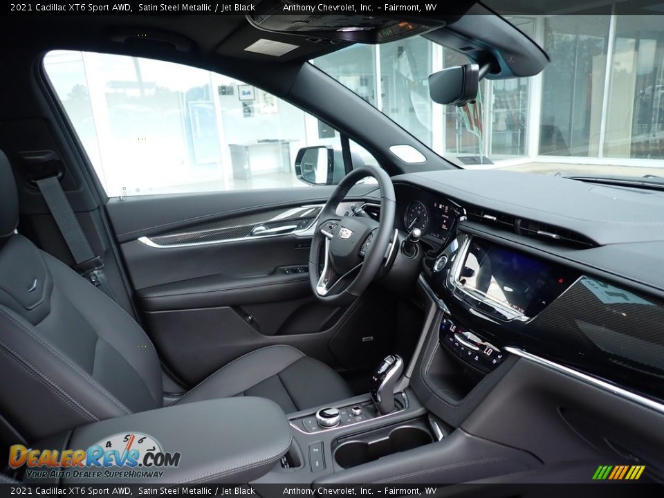 2021 Cadillac XT6 Sport AWD Satin Steel Metallic / Jet Black Photo #9