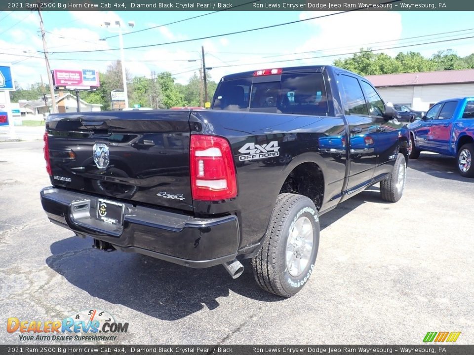 2021 Ram 2500 Big Horn Crew Cab 4x4 Diamond Black Crystal Pearl / Black Photo #5