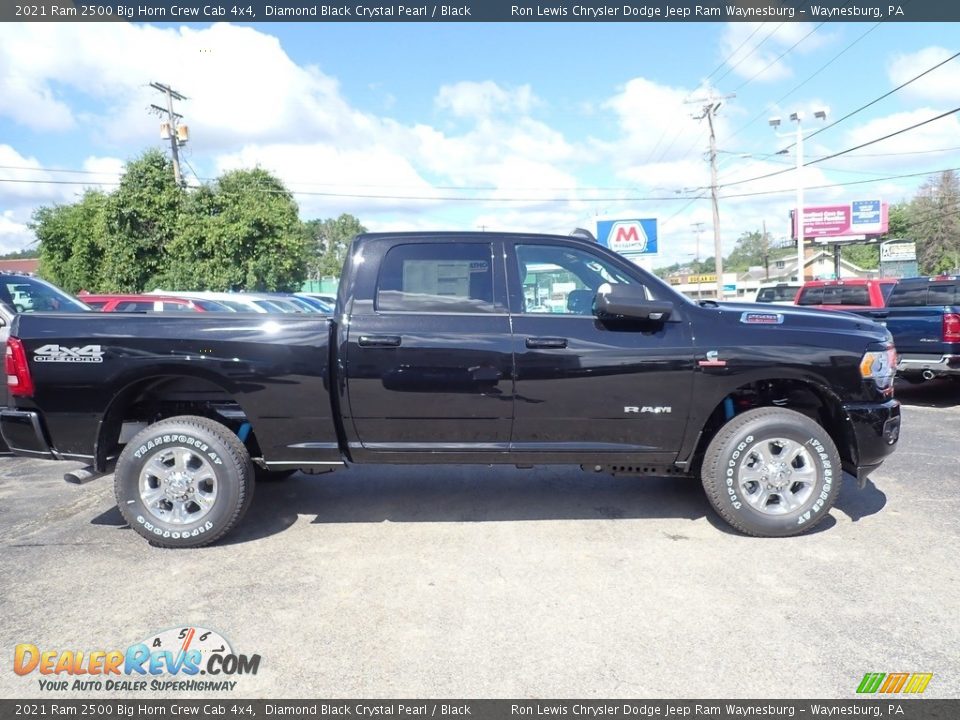 2021 Ram 2500 Big Horn Crew Cab 4x4 Diamond Black Crystal Pearl / Black Photo #6