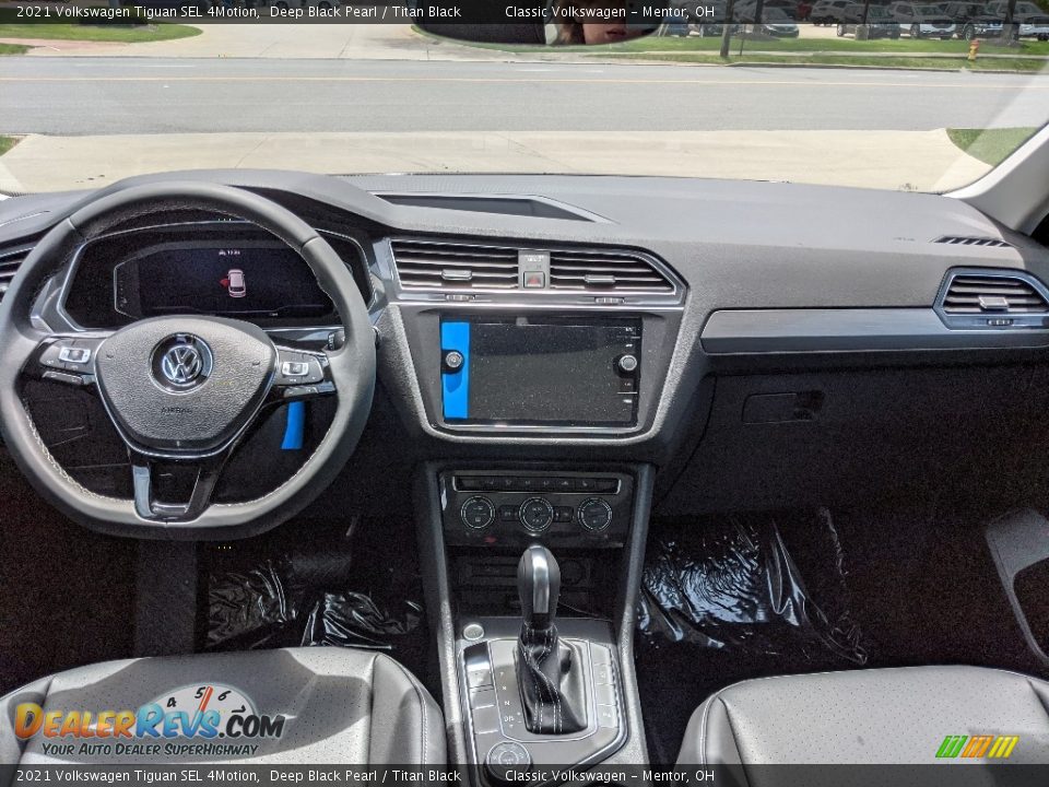 2021 Volkswagen Tiguan SEL 4Motion Deep Black Pearl / Titan Black Photo #2