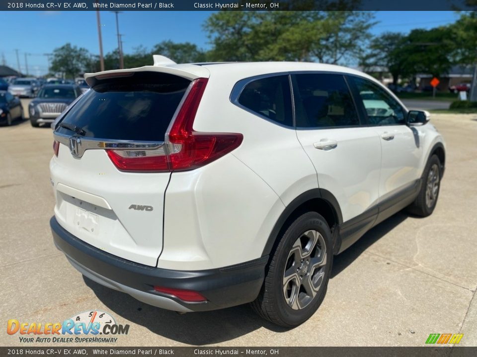 2018 Honda CR-V EX AWD White Diamond Pearl / Black Photo #2