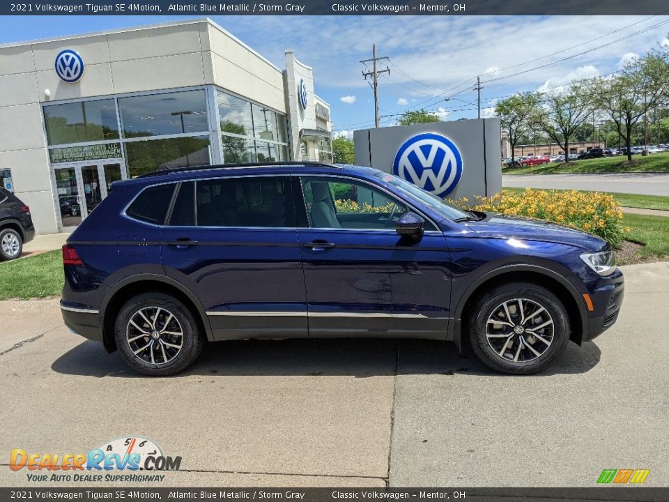 2021 Volkswagen Tiguan SE 4Motion Atlantic Blue Metallic / Storm Gray Photo #2