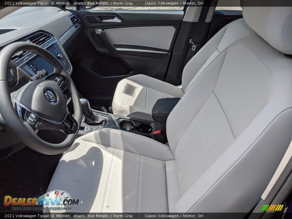 2021 Volkswagen Tiguan SE 4Motion Atlantic Blue Metallic / Storm Gray Photo #4