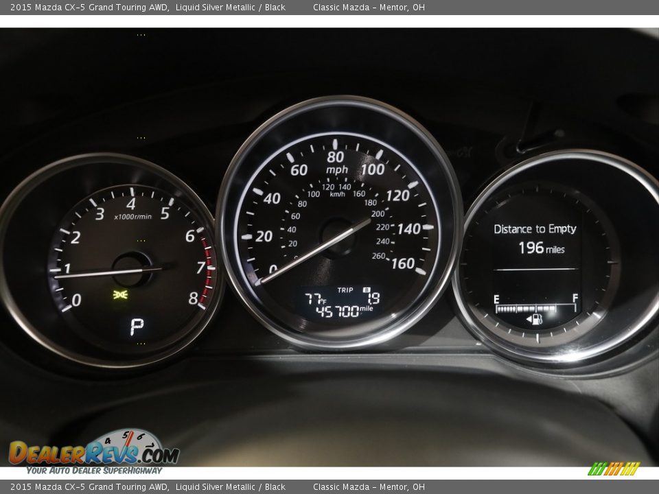 2015 Mazda CX-5 Grand Touring AWD Gauges Photo #8
