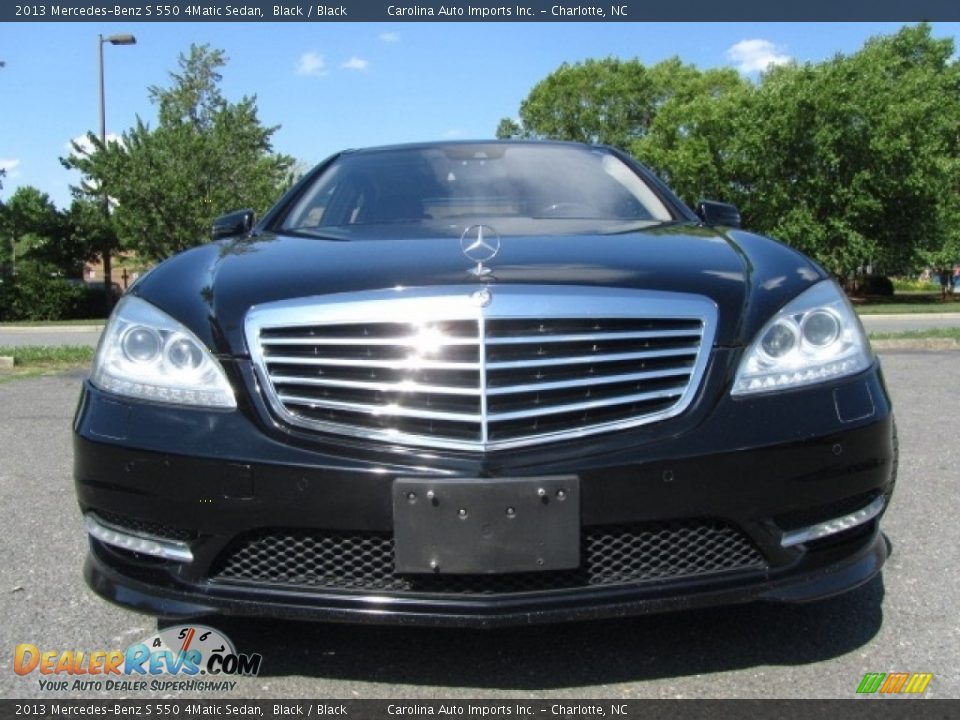 2013 Mercedes-Benz S 550 4Matic Sedan Black / Black Photo #4