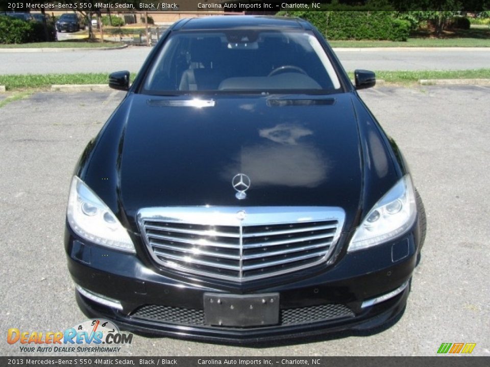 2013 Mercedes-Benz S 550 4Matic Sedan Black / Black Photo #5