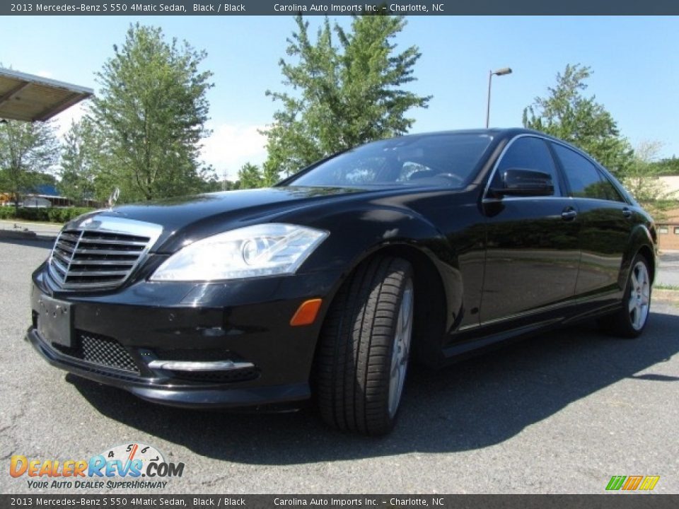 2013 Mercedes-Benz S 550 4Matic Sedan Black / Black Photo #6