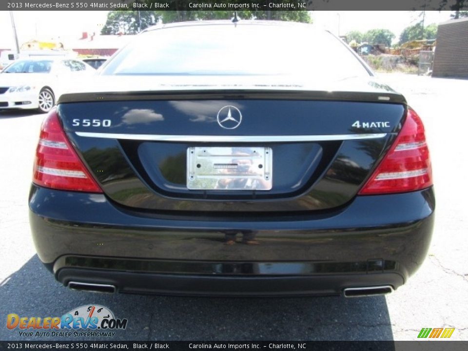 2013 Mercedes-Benz S 550 4Matic Sedan Black / Black Photo #9