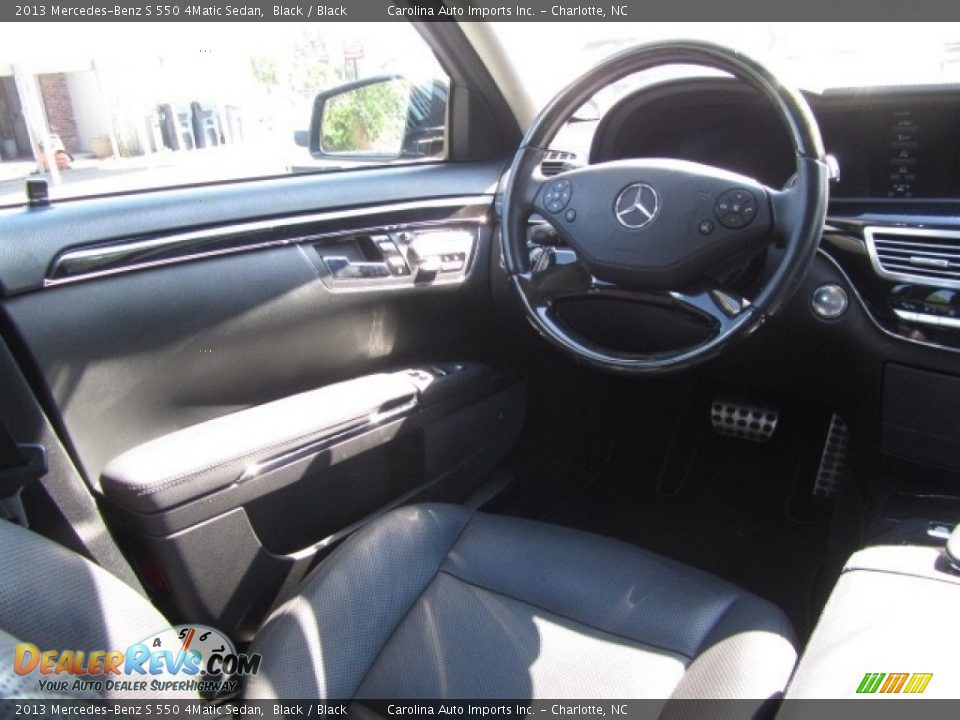 2013 Mercedes-Benz S 550 4Matic Sedan Black / Black Photo #12