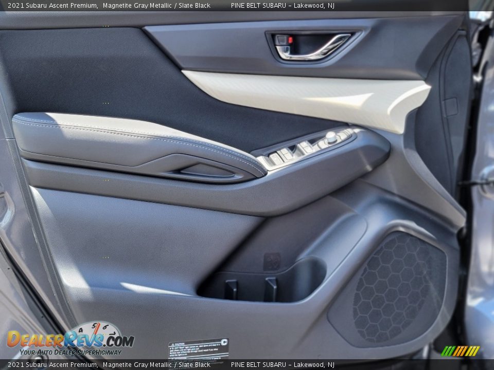 2021 Subaru Ascent Premium Magnetite Gray Metallic / Slate Black Photo #12