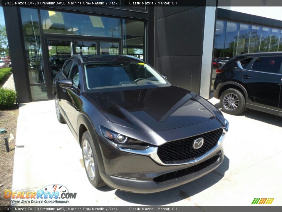 2021 Mazda CX-30 Premium AWD Machine Gray Metallic / Black Photo #1