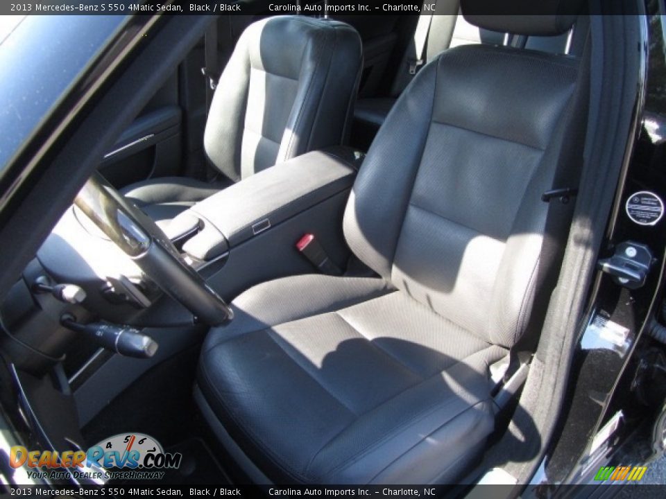 2013 Mercedes-Benz S 550 4Matic Sedan Black / Black Photo #17