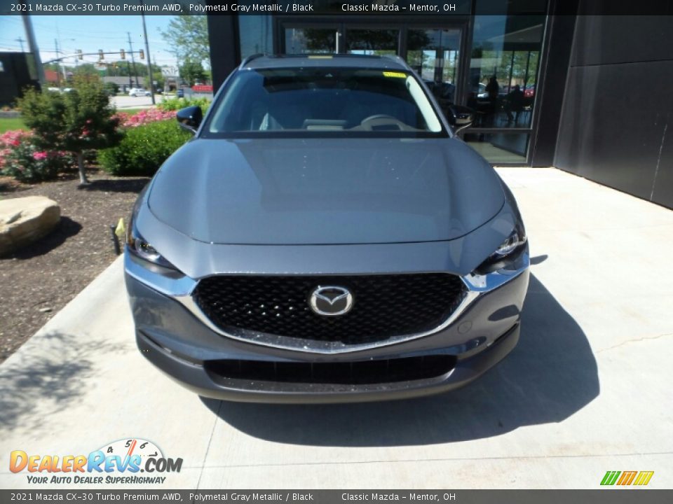 2021 Mazda CX-30 Turbo Premium AWD Polymetal Gray Metallic / Black Photo #2