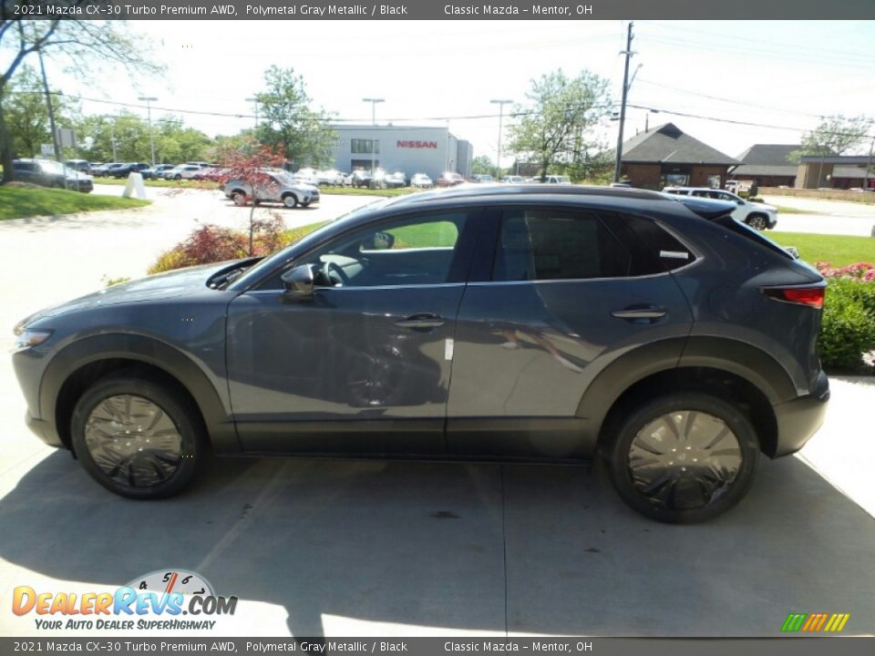 2021 Mazda CX-30 Turbo Premium AWD Polymetal Gray Metallic / Black Photo #6