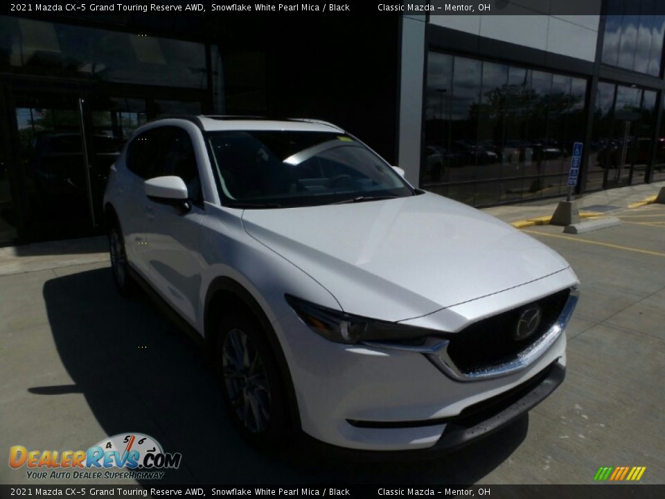 2021 Mazda CX-5 Grand Touring Reserve AWD Snowflake White Pearl Mica / Black Photo #1