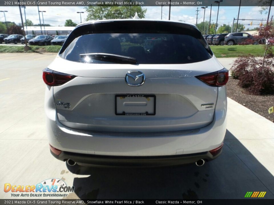 2021 Mazda CX-5 Grand Touring Reserve AWD Snowflake White Pearl Mica / Black Photo #5